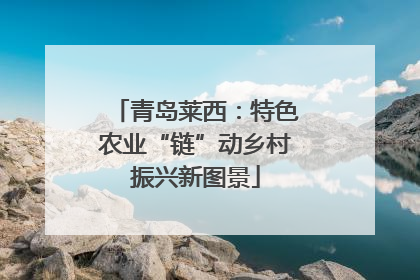 青岛莱西：特色农业“链”动乡村振兴新图景